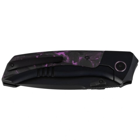 Nóż składany Remette RT-Steed Black Titanium/Black-Pink Carbon Fiber, Black DLC M390 (RTWS-BY) Remette Knife