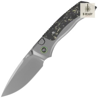 Nóż składany Remette RT-Steed Gray Titanium/Black-Green Carbon Fiber, Pearlescent M390 (RTWS-TY) Remette Knife