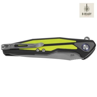 Nóż składany Rike Knife Tulay Black / Fluorescent Green Inlay, Matted 154CM (RK-TULAY-BFG) RikeKnife Co. Ltd.