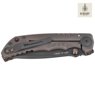 Nóż składany Spartan Blades Harsey Folder ''Spartan Battle'' Titanium, Black PVD MagnaCut Spartan Blades
