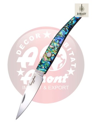 Nóż składany Third Decor Habitat N92V Abalone/Acrylic, Mirror-Polished 440 (TK-N92V) Decor Habitat