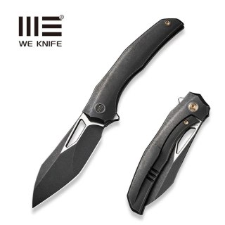 Nóż składany WeKnife Ignio Mystery Box Black Titanium, Black Stonewashed/Satin CPM 20CV by Toni Tietzel (WE22042B-1 MB) WE Knife