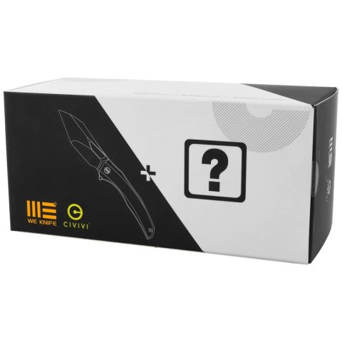 Nóż składany WeKnife Ignio Mystery Box Black Titanium, Black Stonewashed/Satin CPM 20CV by Toni Tietzel (WE22042B-1 MB) WE Knife