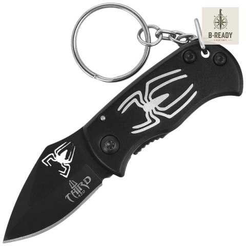 Nóż składany brelok Third Decor Habitat Spider Black Aluminium, Black 420 (N201A) Decor Habitat