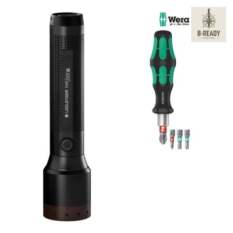 Latarka Ledlenser P6R core + zestaw WERA 900lm
