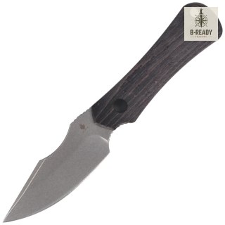 Nóż Kizer Bone Black Stabilized Wood, Stonewashed AEB-L by Maverick Customs (1122A4) Kizer Cutlery