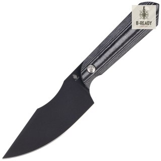 Nóż Kizer Harpoon Black-White Micarta, Black D2 by Maverick Customs (1040A1) Kizer Cutlery