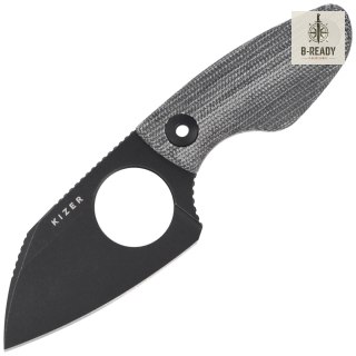 Nóż Kizer Nightjar Black Norplex UltreX Micarta, Black PVD / Stonewashed AUS-10 by Vincent Rizzo (1114A1) Kizer Cutlery