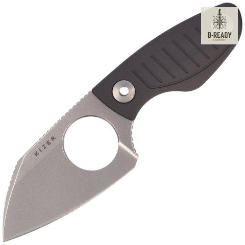 Nóż Kizer Nightjar Gray Aluminium, Stonewashed AUS-10 by Vincent Rizzo (1114A2) Kizer Cutlery