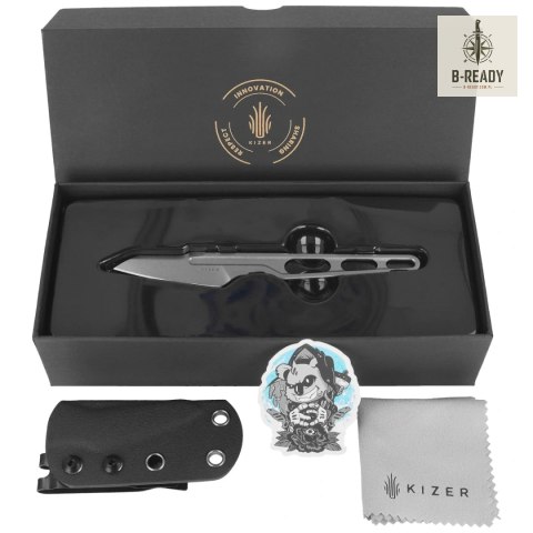 Nóż Kizer SCUTTLER Stonewashed D2 by Maciej Torbé (1058A1) Kizer Cutlery