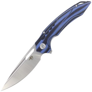 Nóż składany Bestech Ornetta Carbon Fiber / Blue G10, Stonewash / Satin N690 by Kombou (BL02A) Bestech Knives