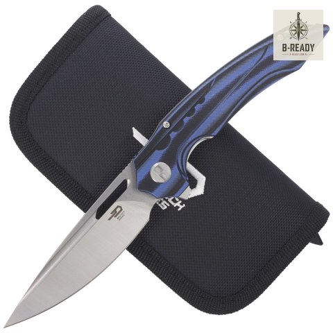 Nóż składany Bestech Ornetta Carbon Fiber / Blue G10, Stonewash / Satin N690 by Kombou (BL02A) Bestech Knives