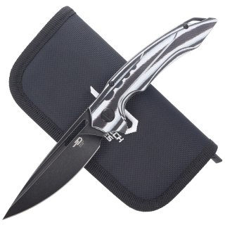 Nóż składany Bestech Ornetta Carbon Fiber / White G10, Black Stonewash N690 by Kombou (BL02D) Bestech Knives