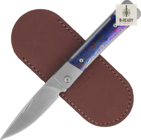 Nóż składany Kizer Little Grand LE Titanium / Timascus, Satin M390 by Jonathan Styles (Ki2670A3) Kizer Cutlery