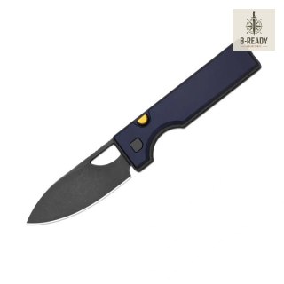 Nóż składany Kizer Little Ringbo Blue Aluminium, Gray PVD Stonewashed AEB-L by Matija Milović (V3708A3) Kizer Cutlery