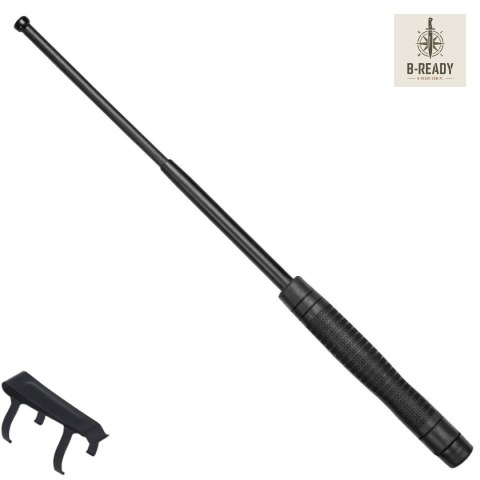 Pałka teleskopowa hartowana ESP Ergonomic 18'' z klipsem (ExB-18HE-BK BC-01) ESP - Euro Security Products