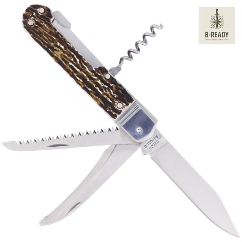 Scyzoryk myśliwski Mikov Fixir Imit. Dear Stag, Mirror (232-XH-4V Z) Mikov s.r.o.