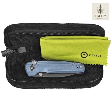 Nóż składany Civivi Mini Shakan Blue Aluminium, Damascus (C20052F-DS1) Civivi by WE Knife