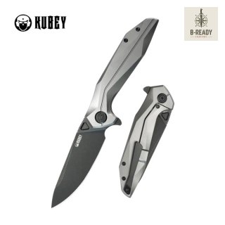 Nóż składany Kubey Nova FL KB235E, Gray Titanium, Black Stonewashed 14C28N Kubey Knife
