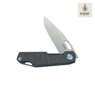 Nóż składany Kubey Verijero Flamed Titanium, Stonewashed 14C28N by George Ovchinnikov (KB340F) Kubey Knife