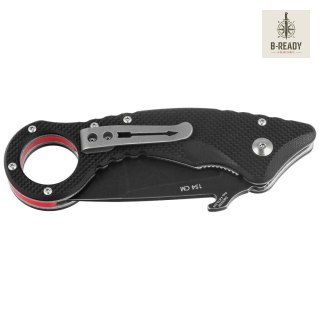 Nóż składany Spartan Blades Ronin Shoto Karambit Black G10, Black TiN CPM 154CM by Tu Lam (SFBL9BK) Spartan Blades