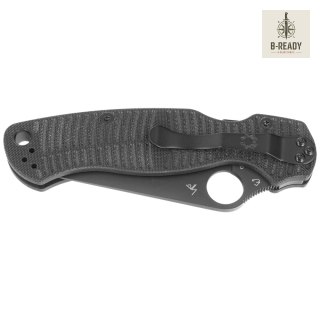 Nóż składany Spyderco Para Military 2 Salt Black G10, Black DLC CPM MagnaCut by Sal, Eric Glesser (C81GMCBKP2) Spyderco Inc.