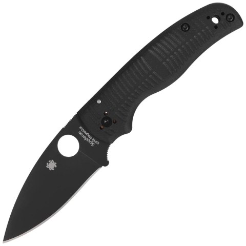 Nóż składany Spyderco Shaman SALT Black G10, Black DLC MagnaCut by Sal Glesser (C229GMCBKP) Spyderco Inc.