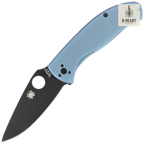 Nóż składany Spyderco Tenacious R.I.L. Blue Titanium, Black 8Cr13MoV by Eric Glesser (C122TIBLBKP) Spyderco Inc.