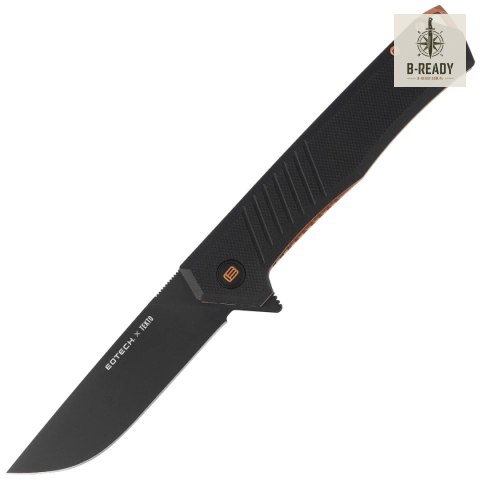 Nóż składany Tekto F1 Alpha Eotech Edition Black G10, Bronze HW, Black D2 Tekto Knives