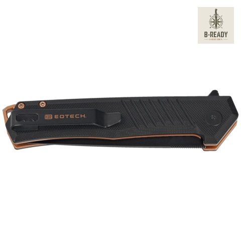 Nóż składany Tekto F1 Alpha Eotech Edition Black G10, Bronze HW, Black D2 Tekto Knives