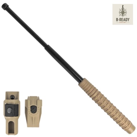 Pałka teleskopowa hartowana ESP 18'' Khaki (ExB-18H-KH-BK BH-54) ESP - Euro Security Products