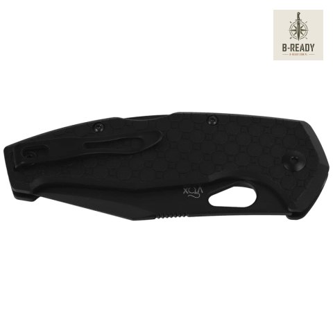 Nóż składany Fox Kita Black FRN, Black Top Shield Niolox by Jesper Voxnaes (FX-625 BB) FOX