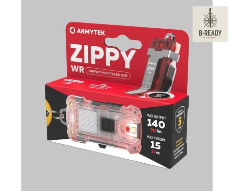 Latarka Armytek Zippy WR USB-C Red 140/30 lm