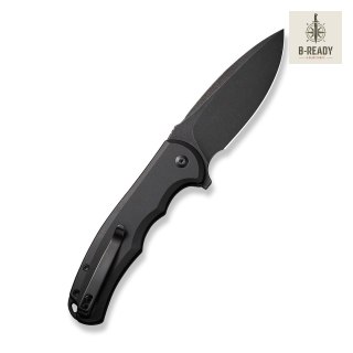 Nóż Składany CIVIVI Button Lock Praxis Aluminum All Black