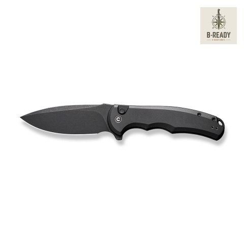 Nóż Składany CIVIVI Button Lock Praxis Aluminum All Black