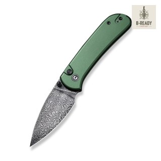 Nóż Składany CIVIVI Qubit Damast Aluminum Green C22030E-DS1