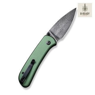 Nóż Składany CIVIVI Qubit Damast Aluminum Green C22030E-DS1