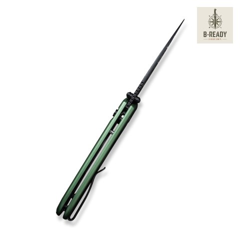 Nóż Składany CIVIVI Qubit Damast Aluminum Green C22030E-DS1