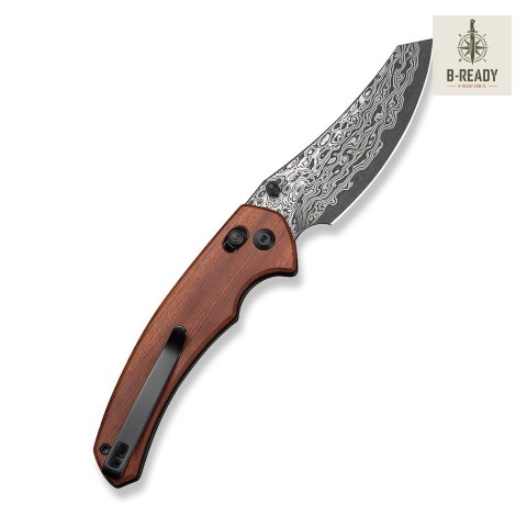 Nóż Składany CIVIVI Sixgill Damast Guibourtia C24050-DS1 Stal Damasceńska