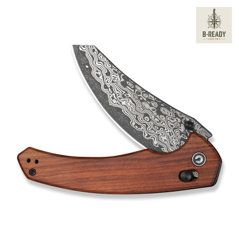 Nóż Składany CIVIVI Sixgill Damast Guibourtia C24050-DS1 Stal Damasceńska