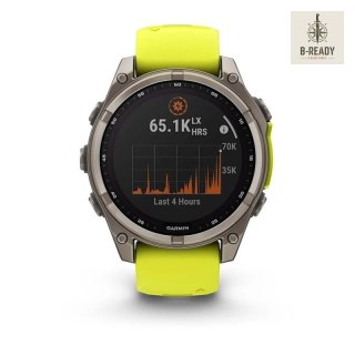 Zegarek Garmin Fenix 8 Solar Sapphire Żółty