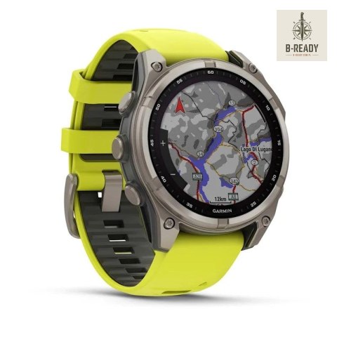 Zegarek Garmin Fenix 8 Solar Sapphire Żółty