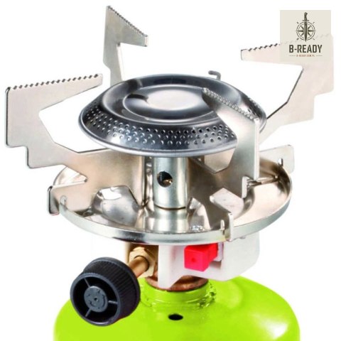 Kuchenka turystyczna na gaz na kartusze gazowe nakłuwane FOCUS piezo zapalnik 1.4kW