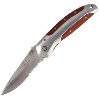 Nóż składany Herbertz CJH Pakka Wood/Steel, Satin 420 (44199)