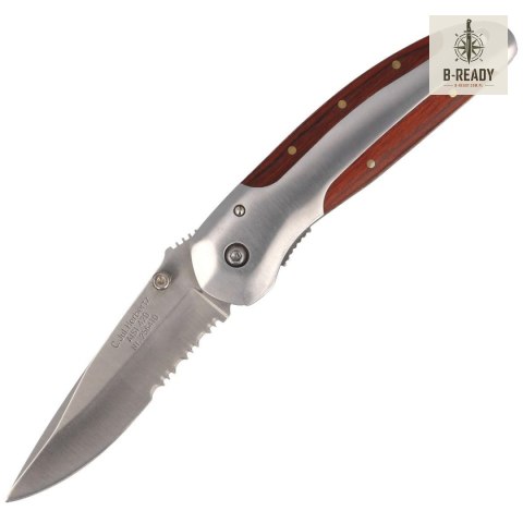 Nóż składany Herbertz CJH Pakka Wood/Steel, Satin 420 (44199)