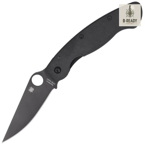 Nóż składany Spyderco Military Black G10, Black DLC CPM S30V by Sal Glesser (C36GPBK)