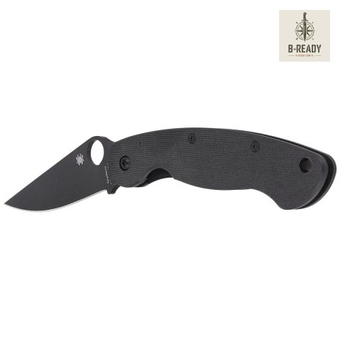 Nóż składany Spyderco Military Black G10, Black DLC CPM S30V by Sal Glesser (C36GPBK)