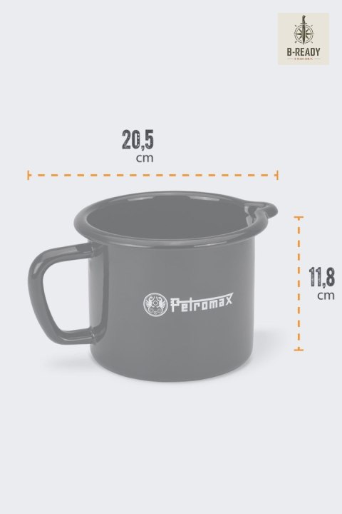 Emaliowany Garnek na Mleko Petromax 1,4 L BLACK
