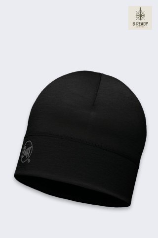 Czapka Buff Safety Merino Wool Solid Black