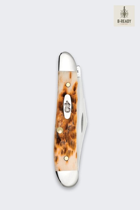 Nóż Składany Case Peanut SS Amber Bone